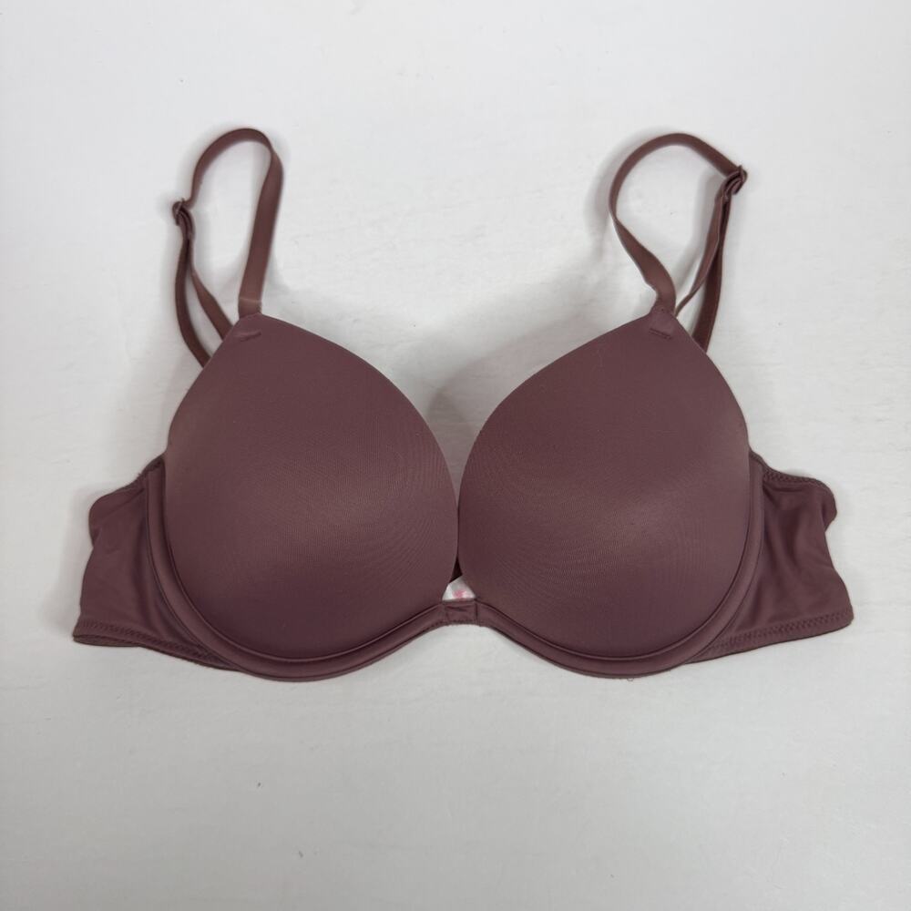PINK Victorias Secret Wear Everywhere Super Push Up Bra Underwire Purple 34B